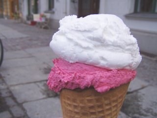 今年の初めてのアイスクリーム