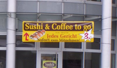 Sushi and Coffee to Go